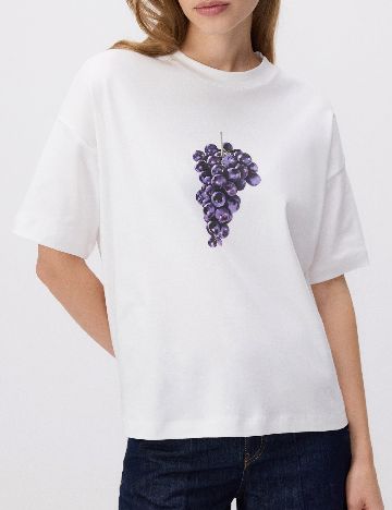Tricou Reserved, alb