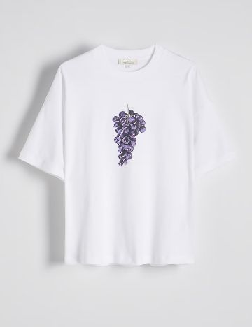 Tricou Reserved, alb