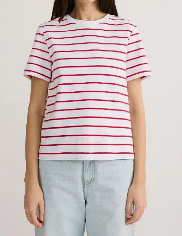 Tricou Reserved, alb Alb