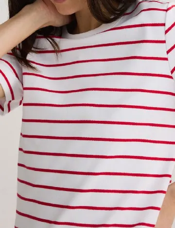 Tricou Reserved, alb Alb