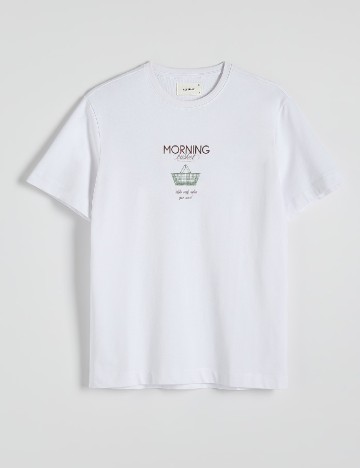 Tricou Reserved, alb