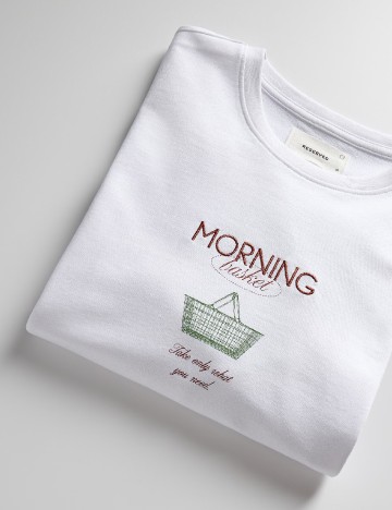 Tricou Reserved, alb