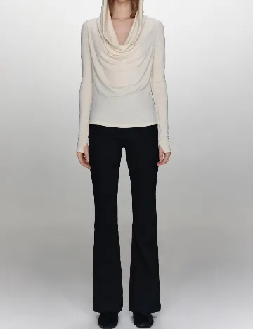 Bluza Reserved, ecru Alb
