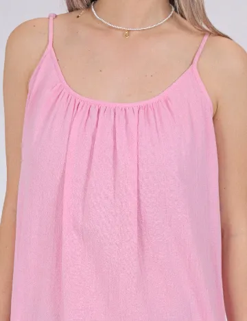 Rochie medie Pieces, roz Roz