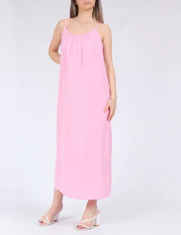 Rochie medie Pieces, roz Roz