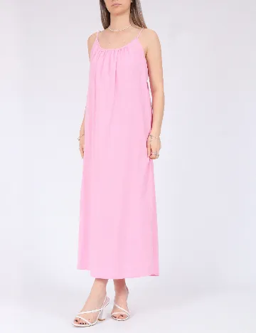 Rochie medie Pieces, roz Roz