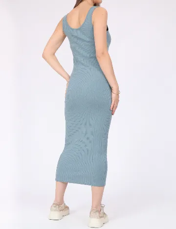Rochie medie Pieces, albastru Albastru