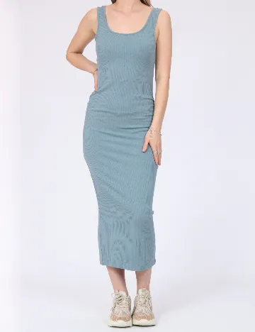 Rochie medie Pieces, albastru Albastru
