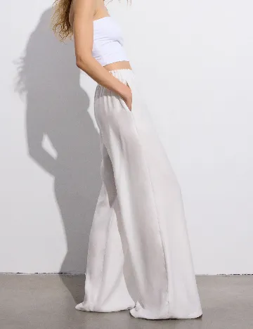 Pantaloni Reserved, alb Alb