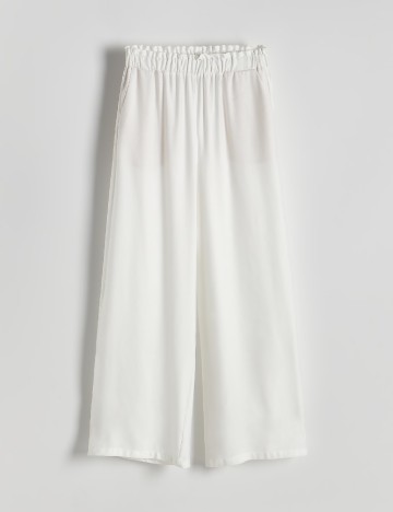 Pantaloni Reserved, alb