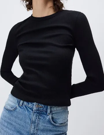 Bluza Reserved, negru Negru