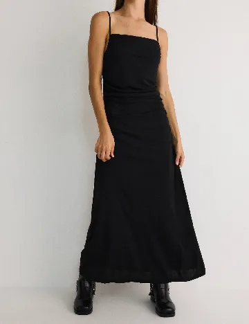 Rochie lunga Reserved, negru Negru