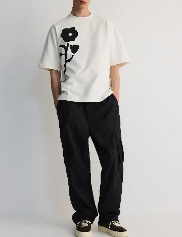 Tricou Oversize Reserved, alb