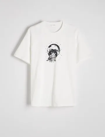 Tricou Reserved, alb