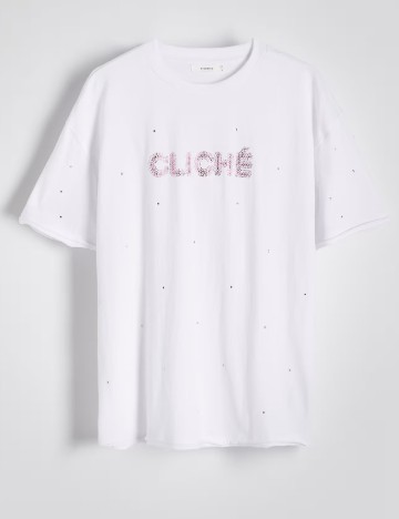 Tricou Reserved, alb