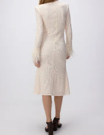Rochie medie Reserved, crem Crem