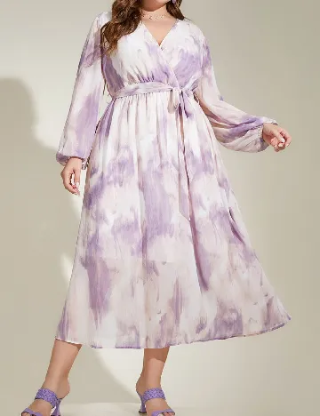 Rochie medie SHEIN CURVE, mov Mov