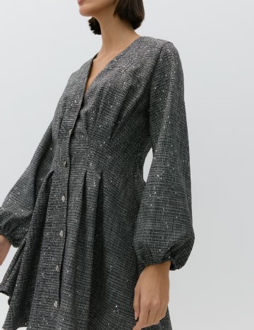 Rochie scurta Reserved, gri