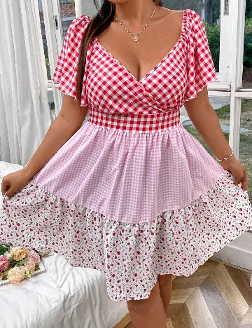 Rochie medie SHEIN CURVE, mix culori Mix culori