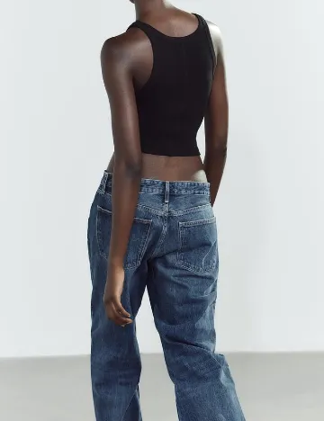Top Zara, negru Negru