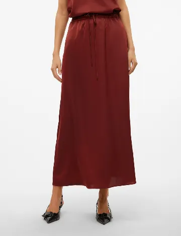 Fusta Vero Moda, caramiziu Maro