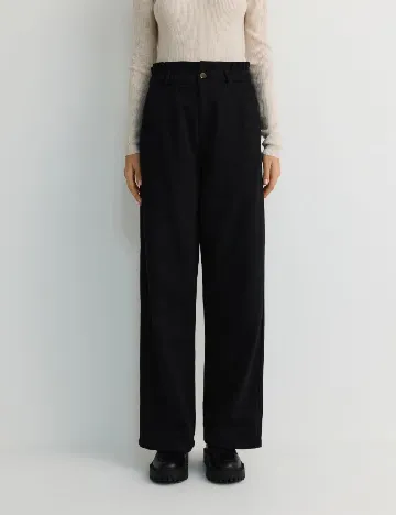 Pantaloni Reserved, negru