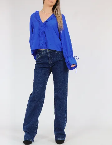 Bluza Pieces, albastru
