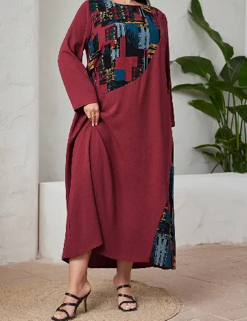 Rochie lunga SHEIN CURVE, visiniu Rosu