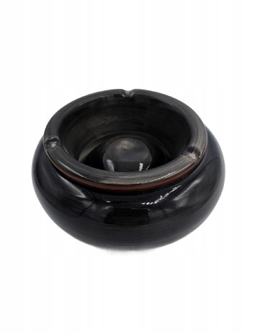 Scrumiera OutletMag, negru