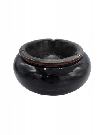 Scrumiera OutletMag, negru