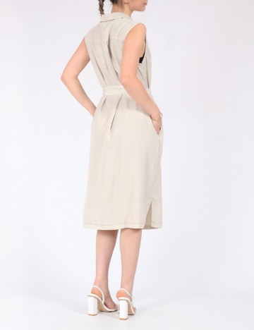 Rochie medie Vero Moda, crem