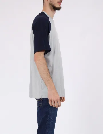 Tricou Jack&Jones, gri/bleumarin Gri