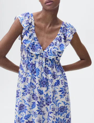 Rochie lunga Mango, albastru