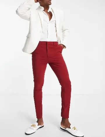 Pantaloni ASOS, rosu Rosu