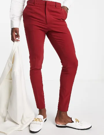Pantaloni ASOS, rosu Rosu