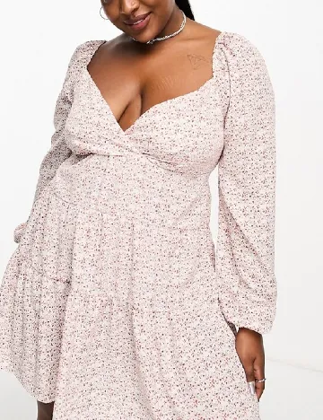 Rochie scurta DAISY STREET Curve, alb