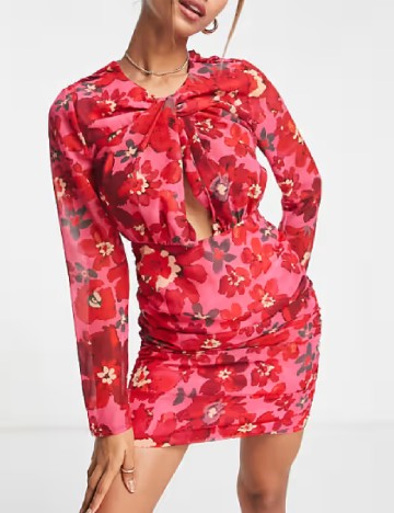 Rochie scurta Hope & Ivy, roz