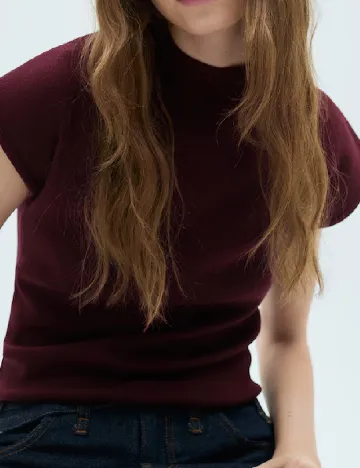 Bluza Mango, visiniu Rosu