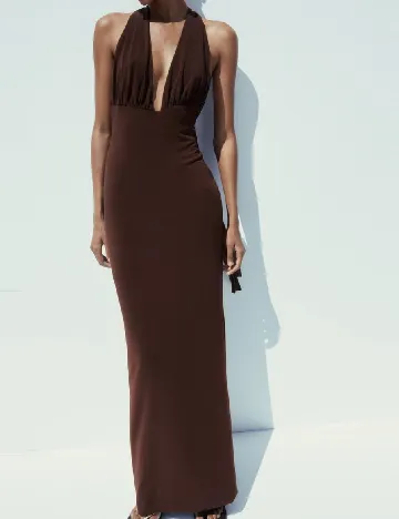 Rochie lunga Zara, maro