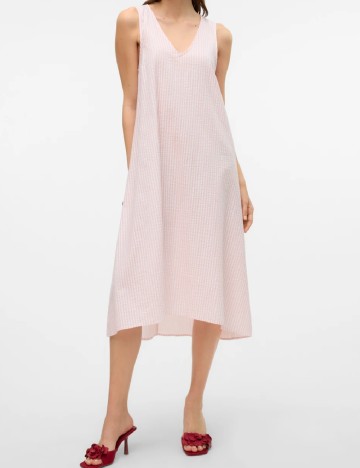 Rochie medie Vero Moda, roz