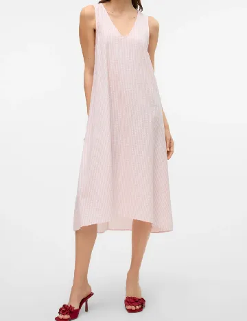 Rochie medie Vero Moda, roz