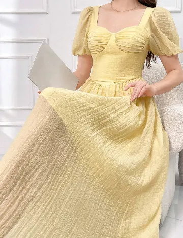 Rochie lunga SHEIN, galben Galben