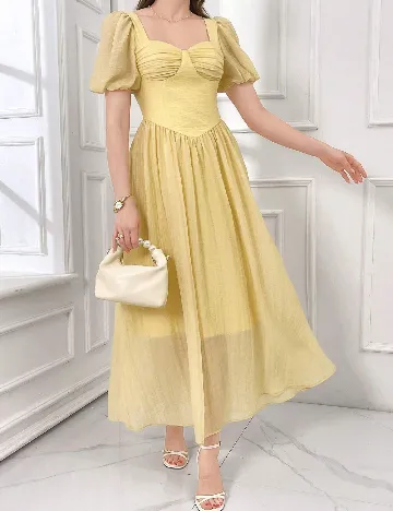 Rochie lunga SHEIN, galben Galben