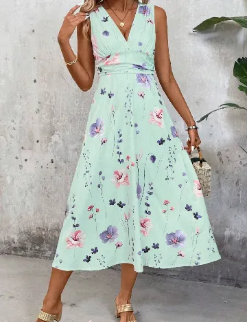 Rochie medie SHEIN, verde Verde