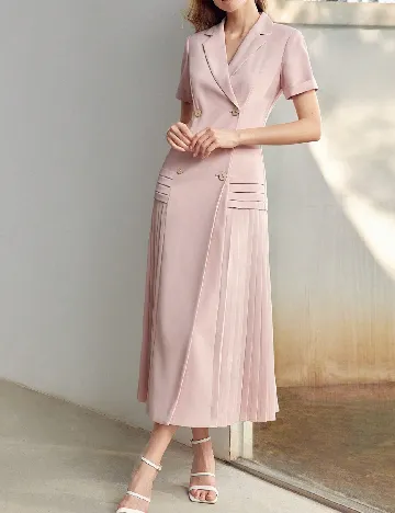 Rochie lunga MOTF, roz Roz