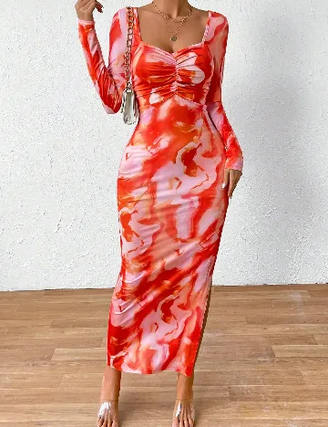 Rochie lunga SHEIN, portocaliu Portocaliu