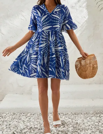 Rochie scurta SHEIN, albastru Albastru