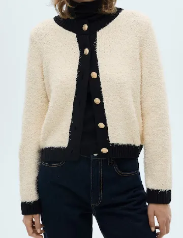 Cardigan Mango, crem