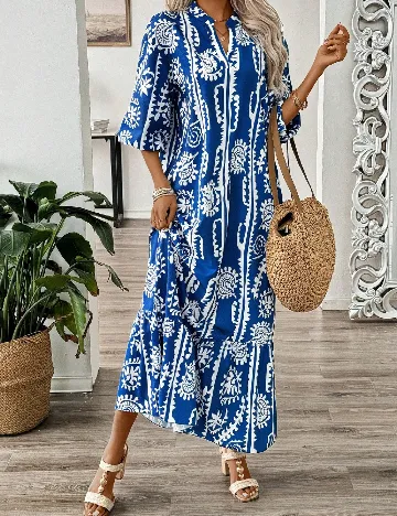 Rochie lunga SHEIN, albastru Albastru