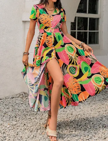 Rochie lunga Rusttydustty, mix culori Mix culori